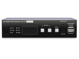 SC&T HKM02BR-4K 4K HDMI KVM & USB, RS232 , IR, Audio over IP Extender Receiver