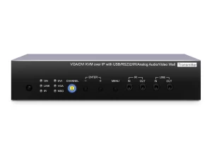 SC&T VDKM02BT VGA/DVI KVM & USB, RS232 , IR, Audio over IP Extender Transmitter
